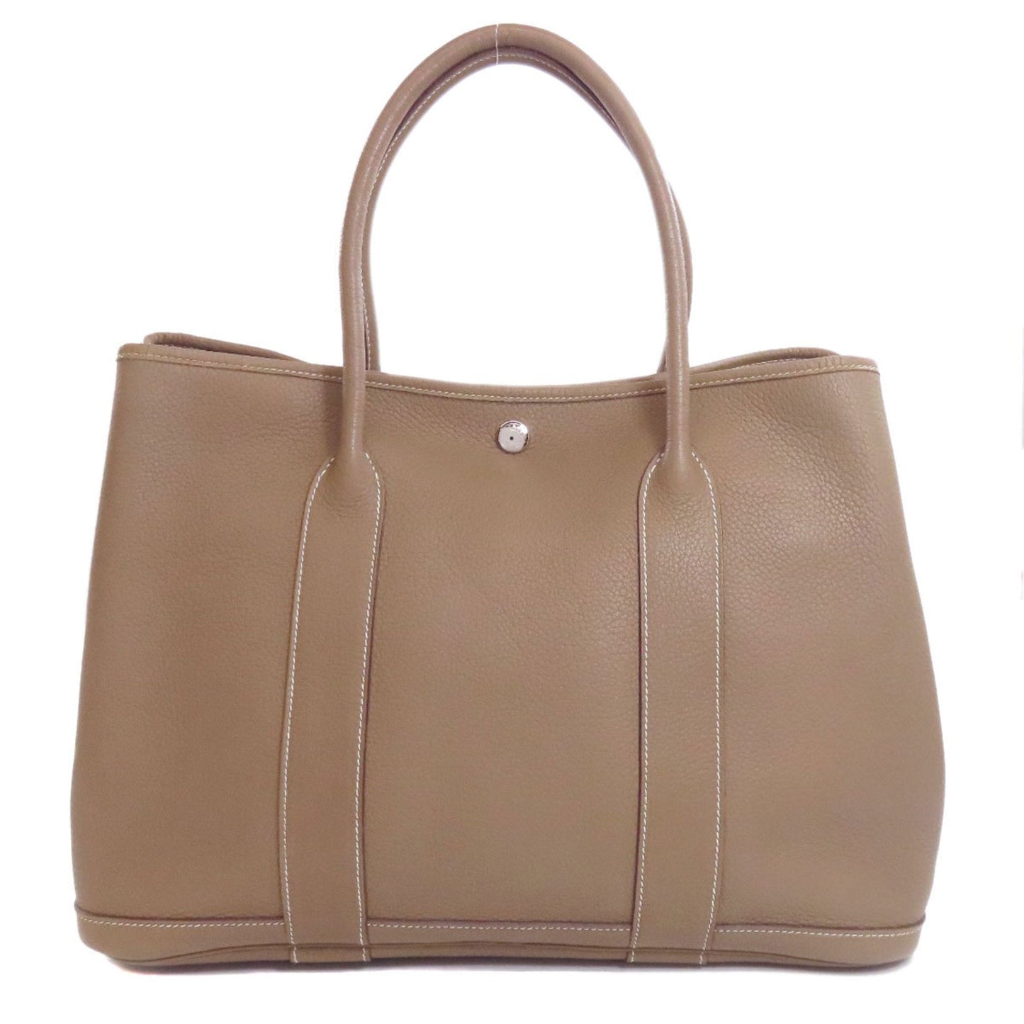 Hermes Garden Etoupe Gray Negonda Leather Tote Bag ( )