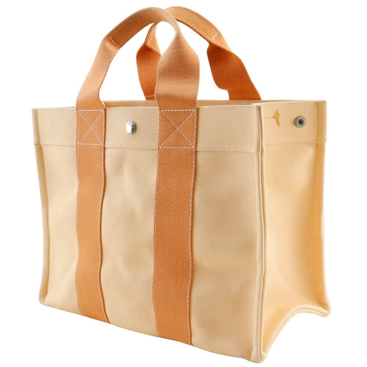Hermes Orange Canvas Handbag ( )