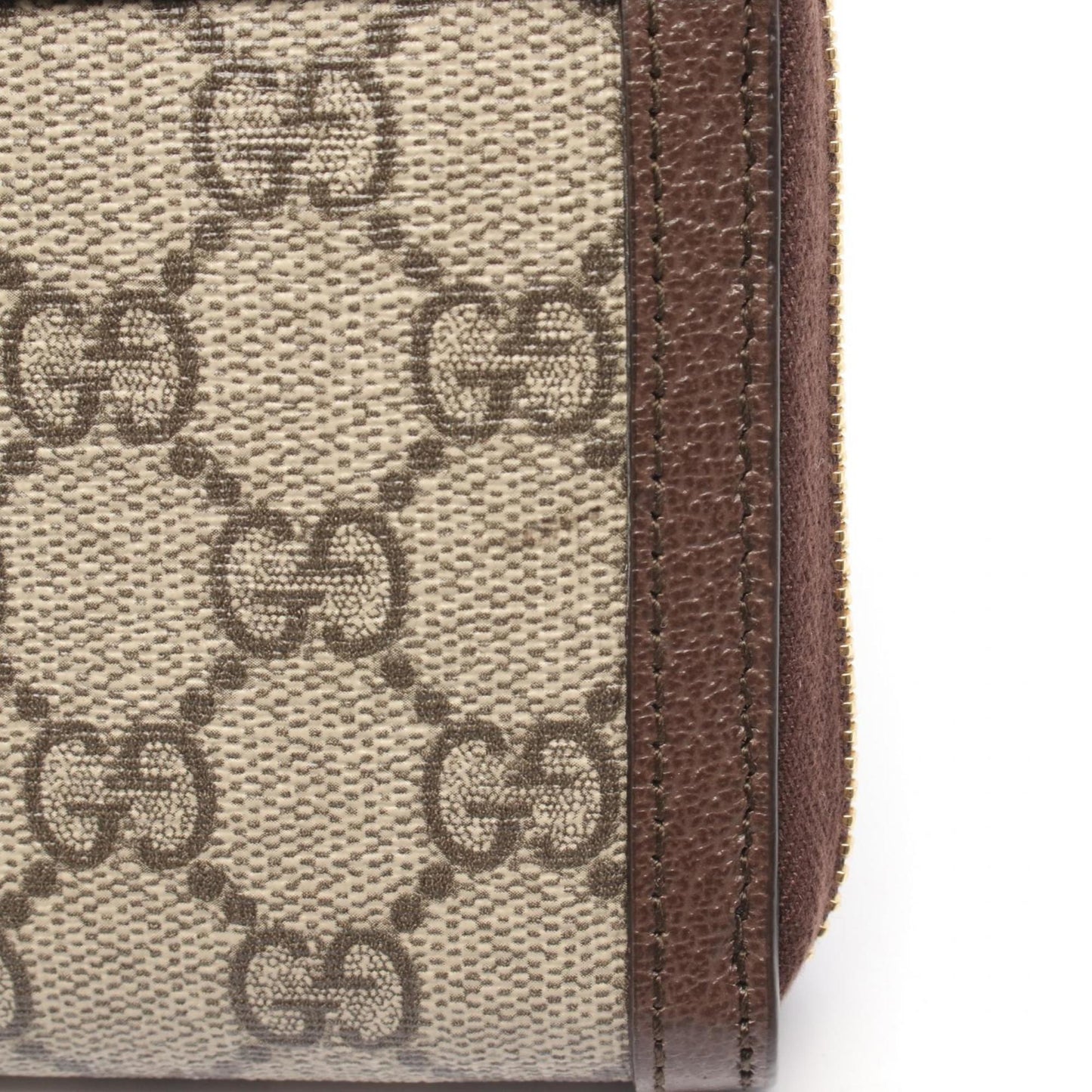 Gucci Beige Brown Multi-Color Gg Supreme Leather Long Wallet (Bi-Fold) ( )