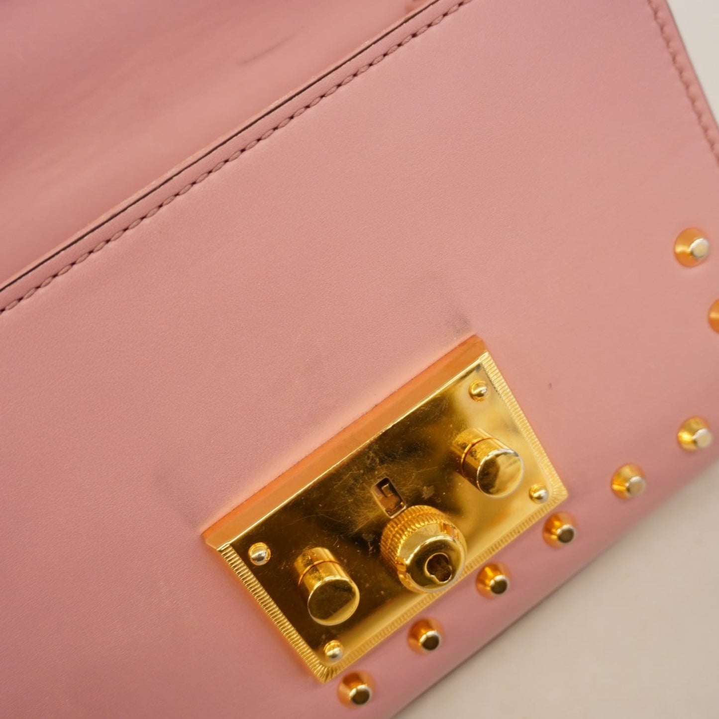 Gucci Pink Leather Shoulder Bag ( )