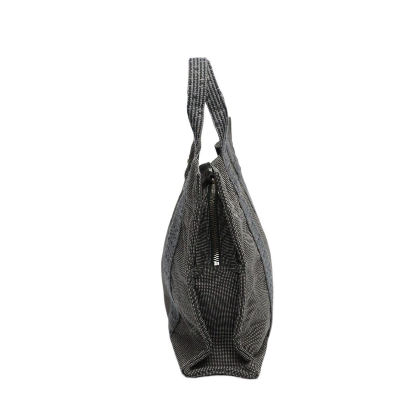 Hermes Gray Canvas Handbag ( )