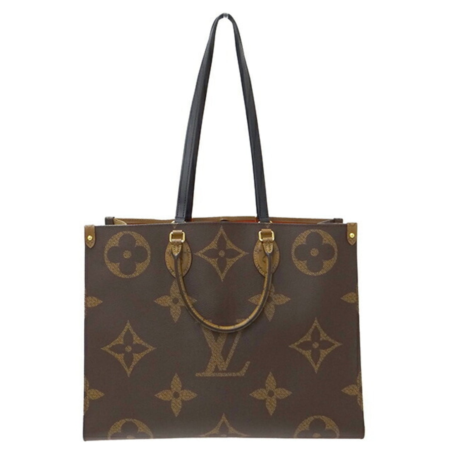 LOUIS VUITTON Bag Monogram Giant Reverse Women's Handbag Shoulder 2way On the Go GM Brown M45320