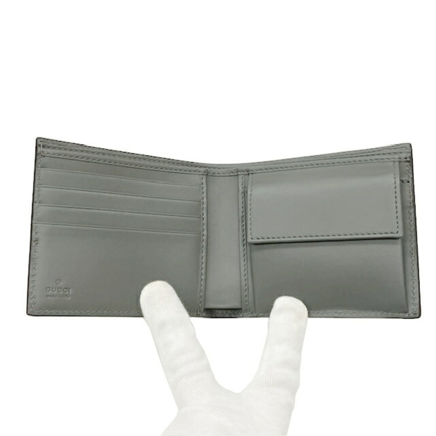 Gucci Gray Leather Wallet (Bi-Fold) ( )