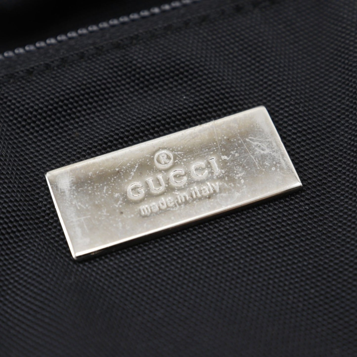 Gucci Black Nylon Canvas Backpack ( )