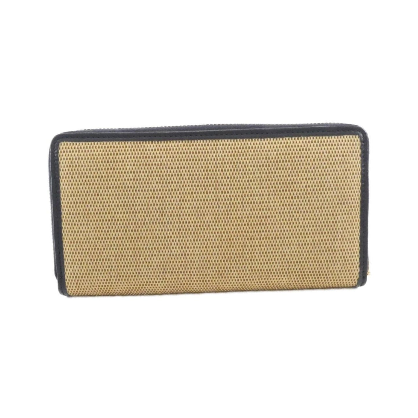 Gucci Beige Navy Canvas Long Wallet (Bi-Fold) ( )