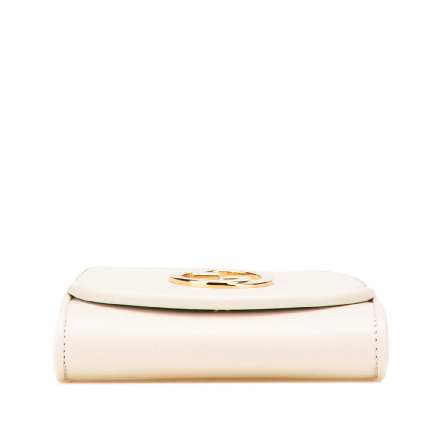 Gucci Gold Ivory Leather Shoulder Bag ( )