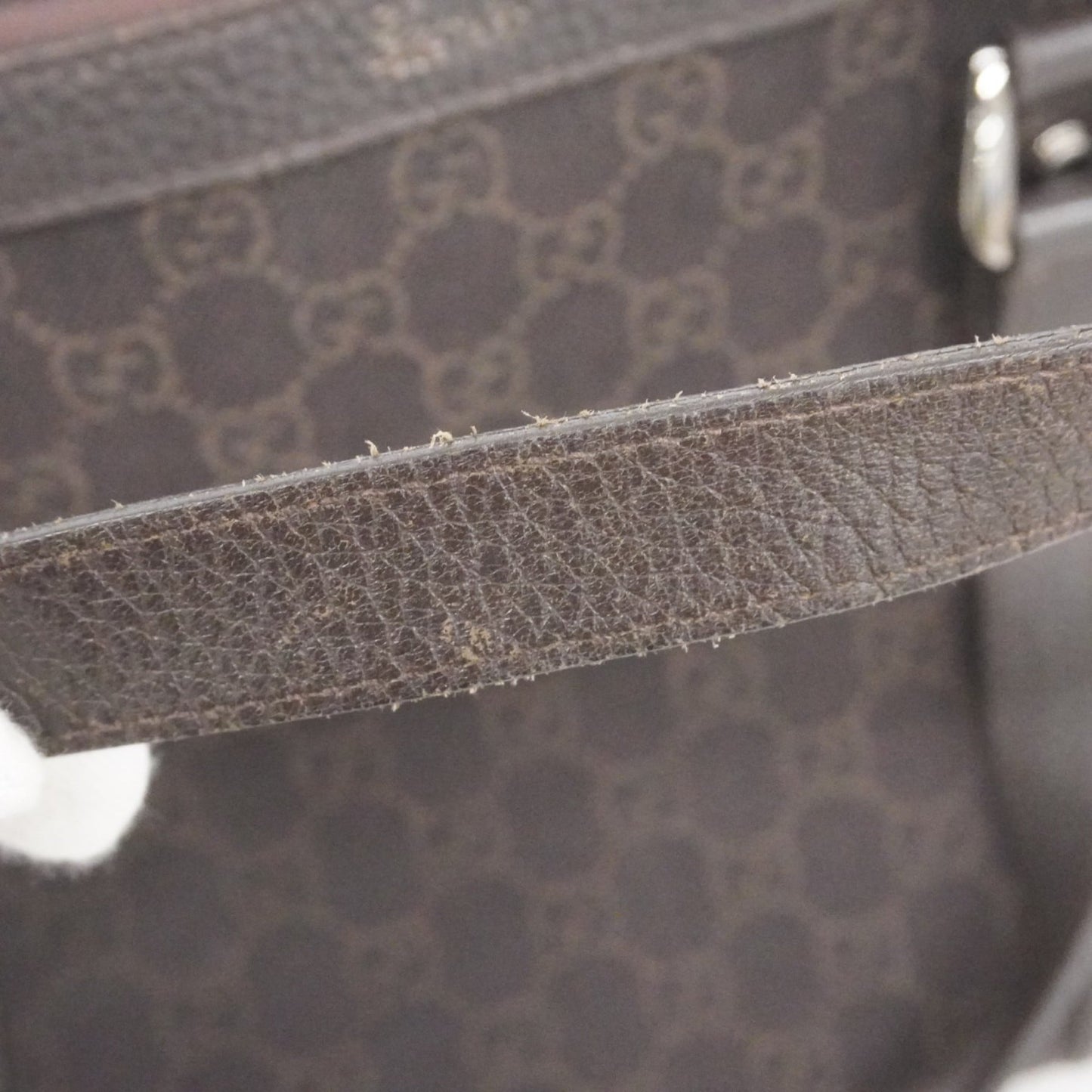 Gucci Brown Denim Tote Bag ( )