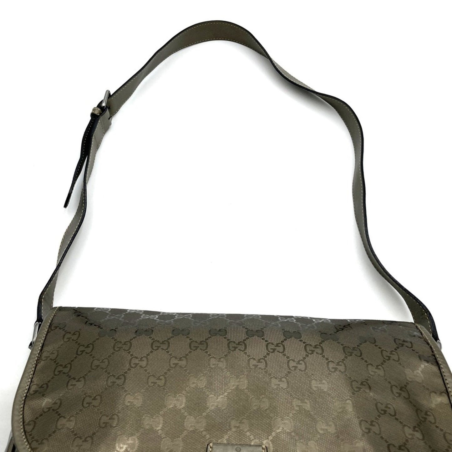 Gucci Gg ImprimÃ© Brown Metallic Gg ImprimÃ© Shoulder Bag ( )