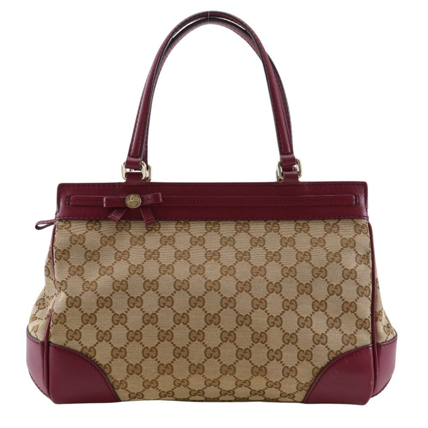 Gucci Red Color Gg Canvas Tote Bag ( )