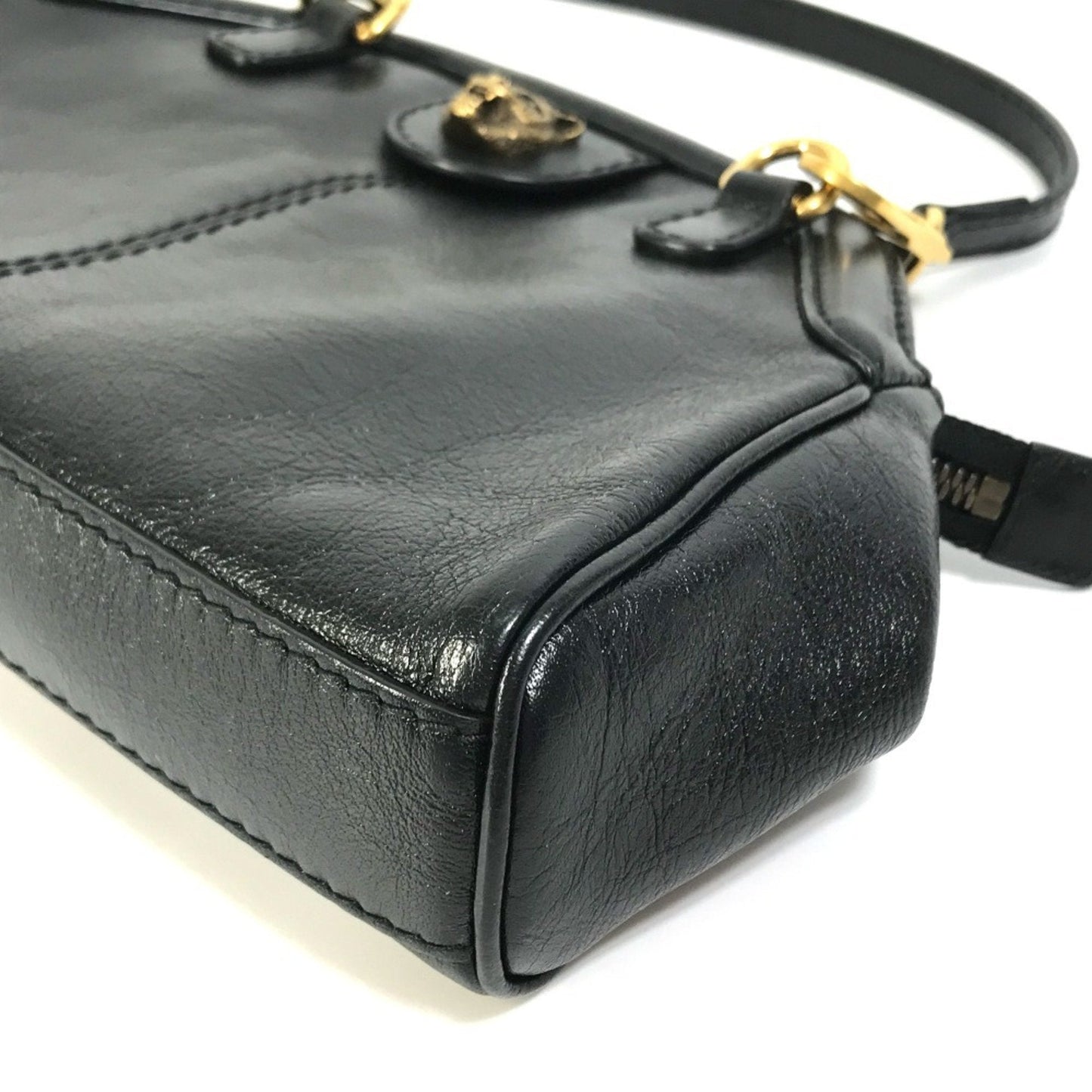 Gucci Black Leather Clutch Bag Shoulder Bag ( )