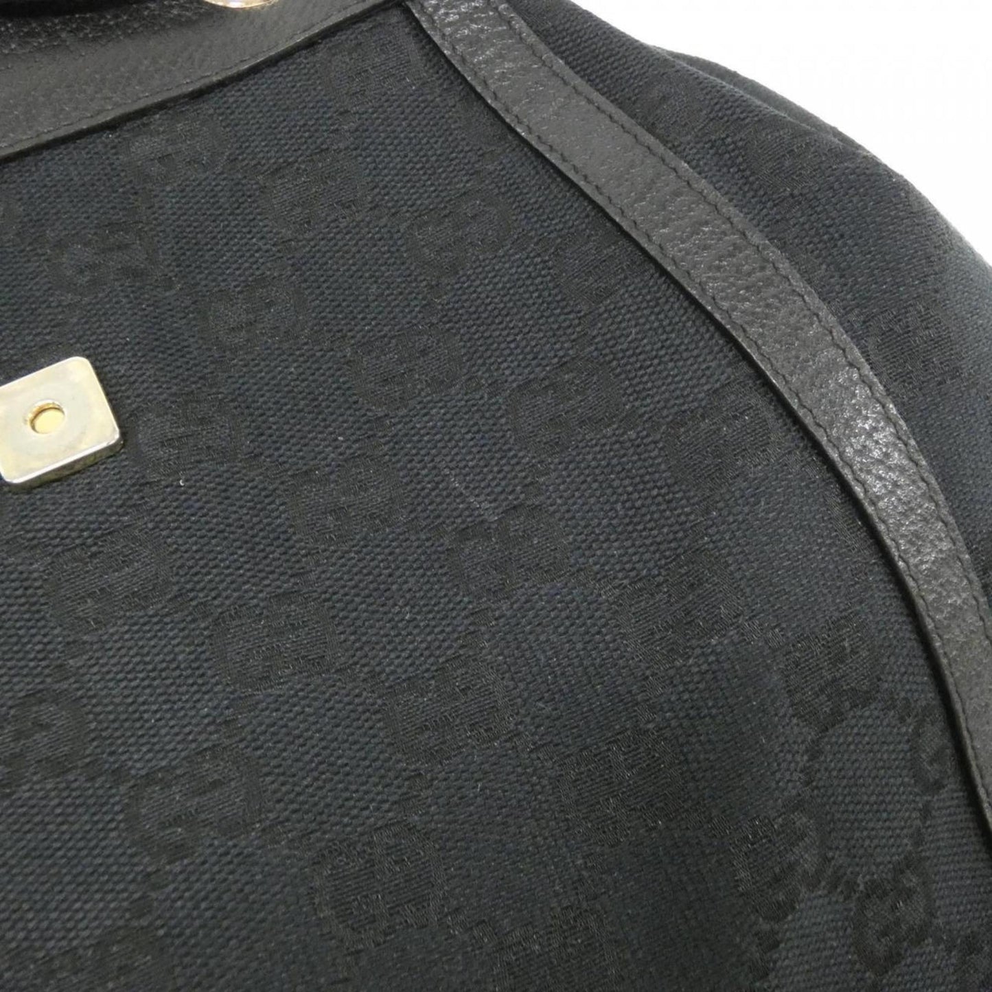 Gucci Black Gg Canvas Backpack ( )