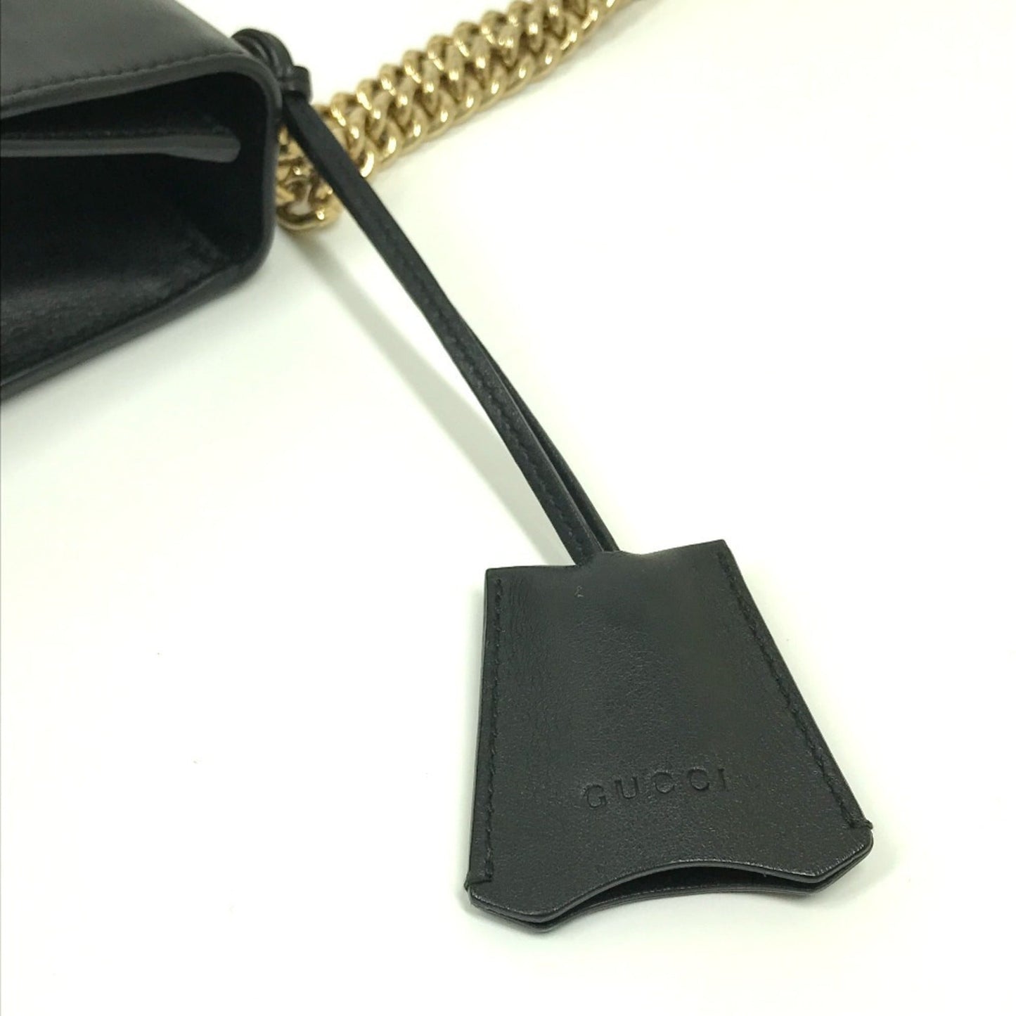 Gucci Black Leather Shoulder Bag ( )