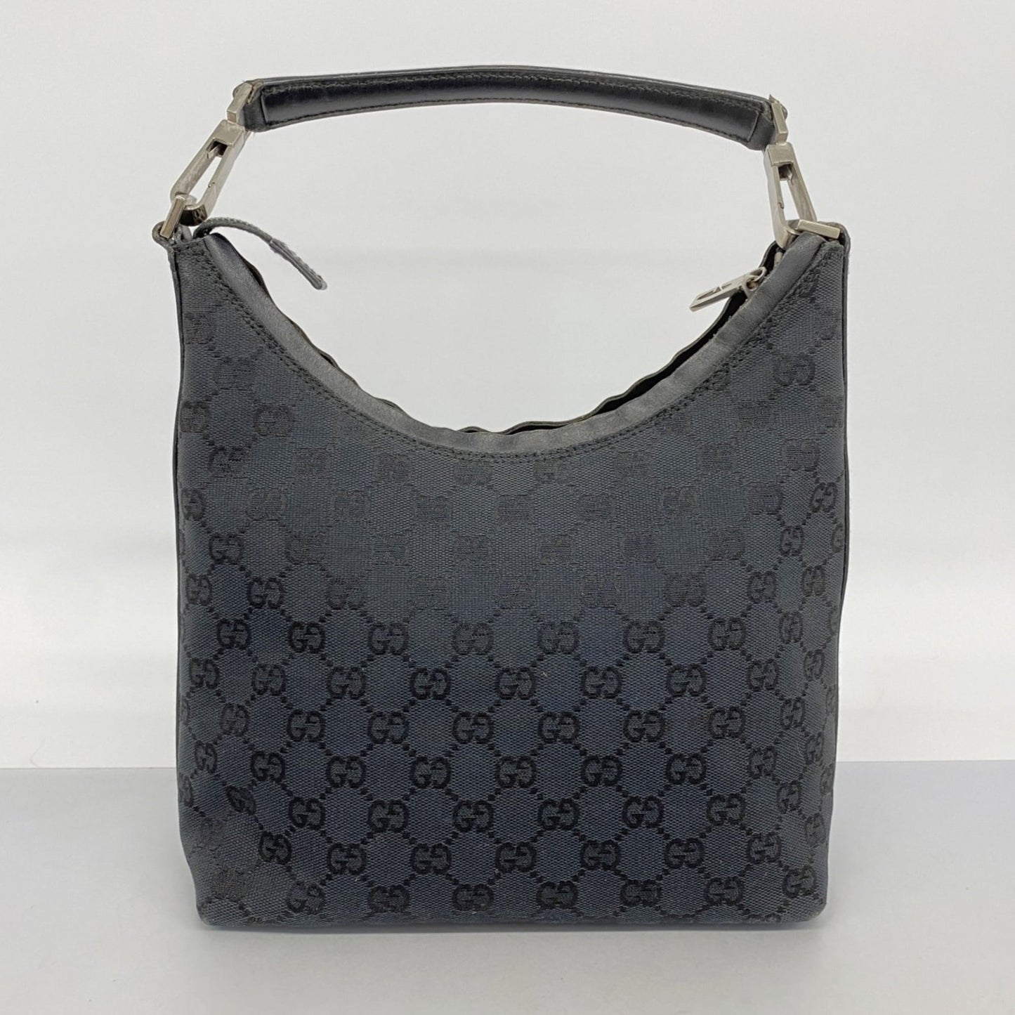 Gucci Black Canvas Shoulder Bag ( )
