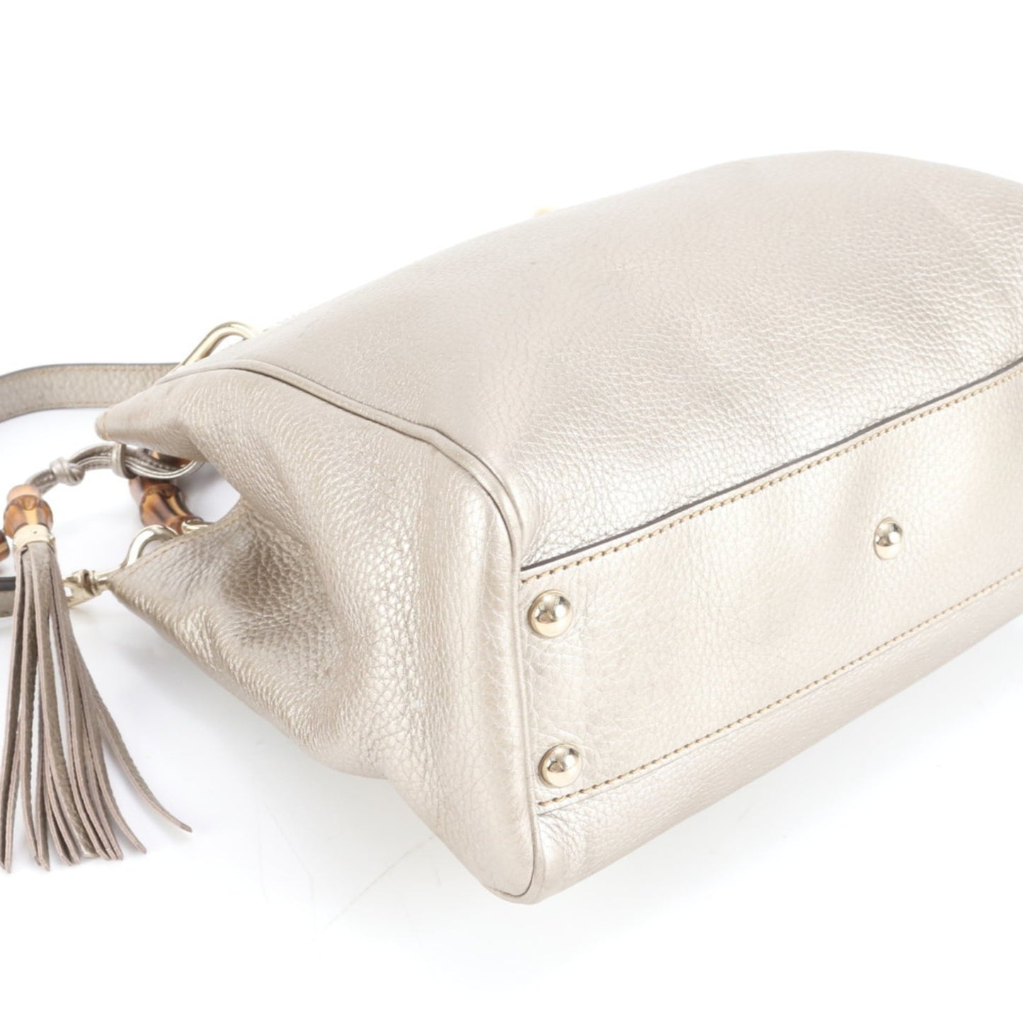 Gucci Gold Leather Shoulder Bag ( )