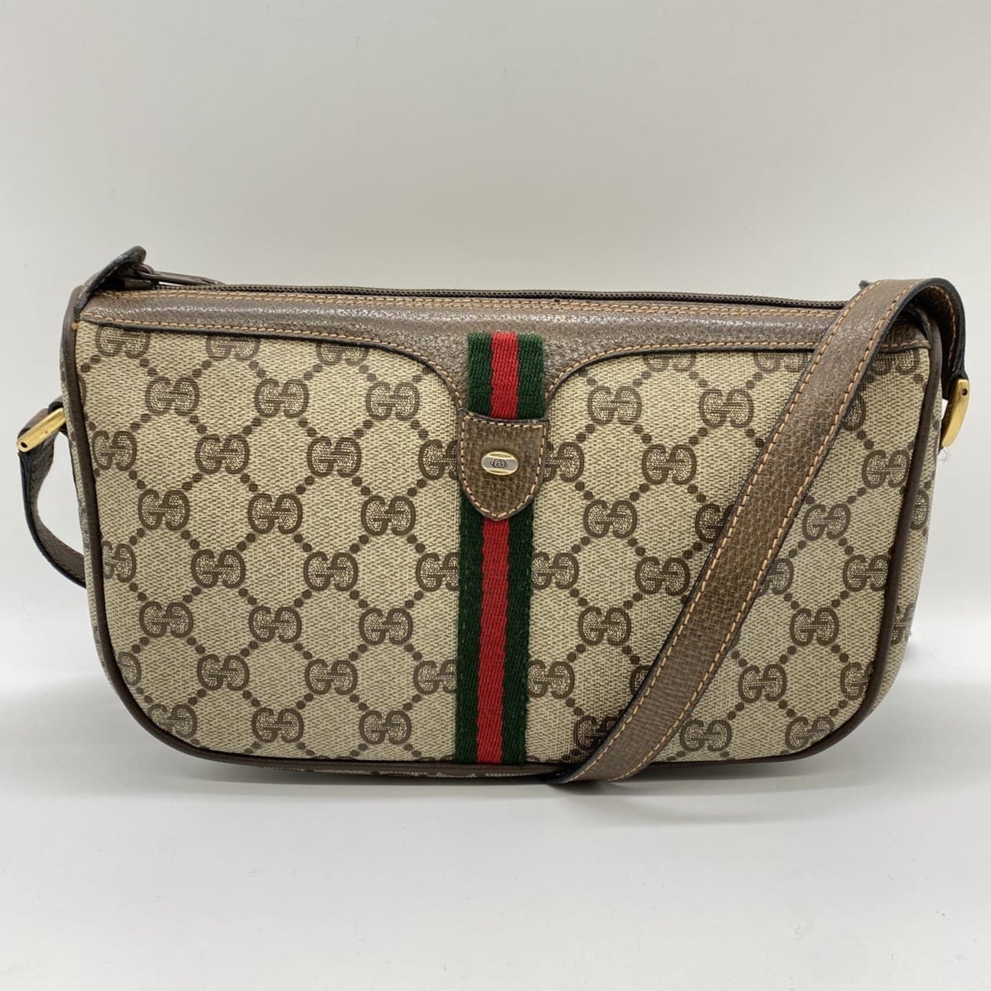 Gucci Sherry Line Beige Gg Supreme Shoulder Bag ( )