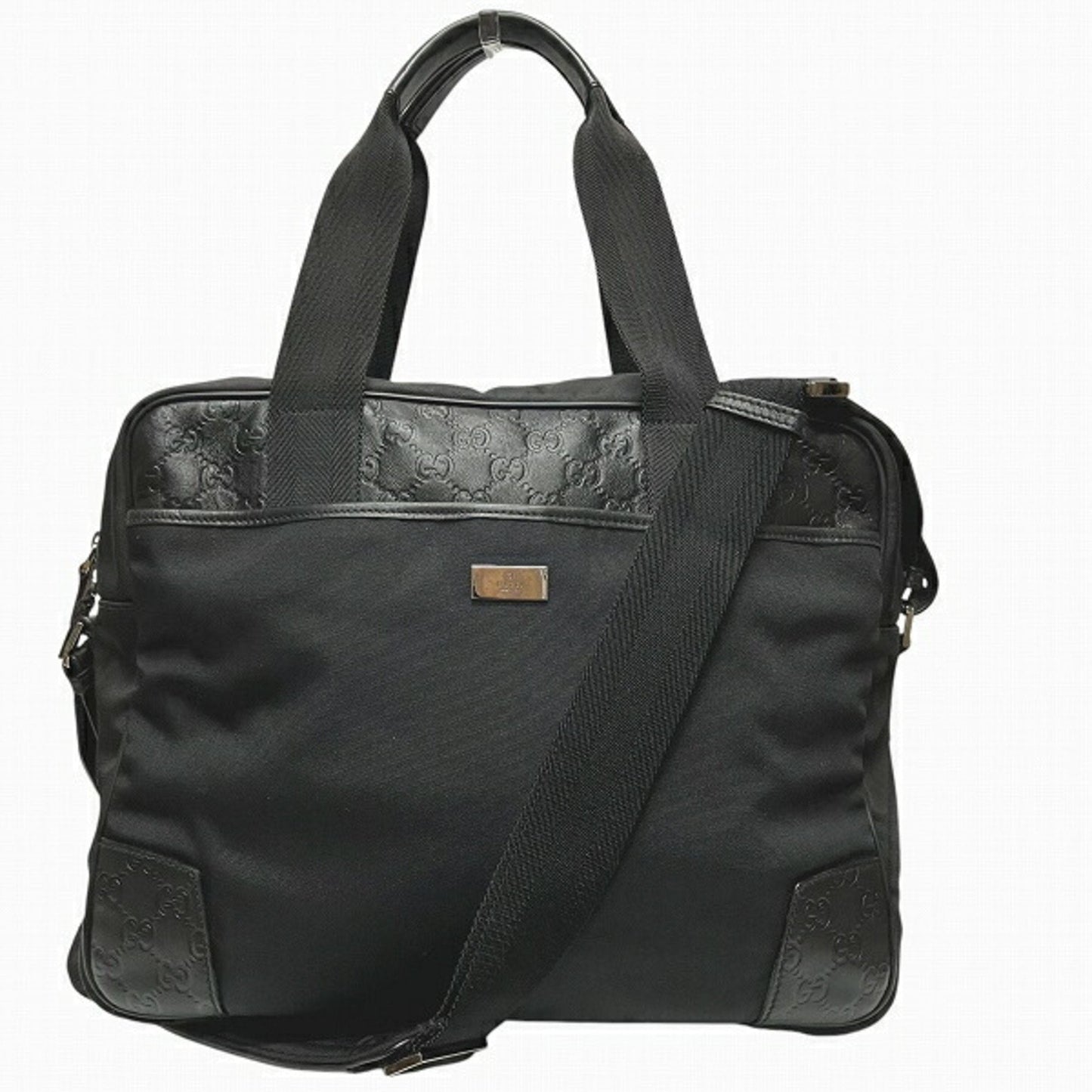 Gucci Nylon Leather Shoulder Bag
