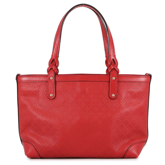 Gucci Red Color Leather Pouch Tote Bag ( )