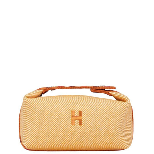 Hermes Orange Wool Cotton Handbag Pouch ( )