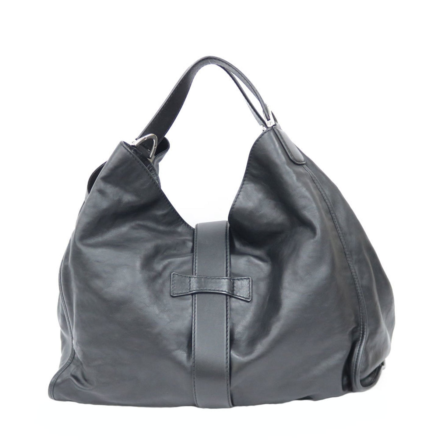 Gucci Black Leather Shoulder Bag Style 7