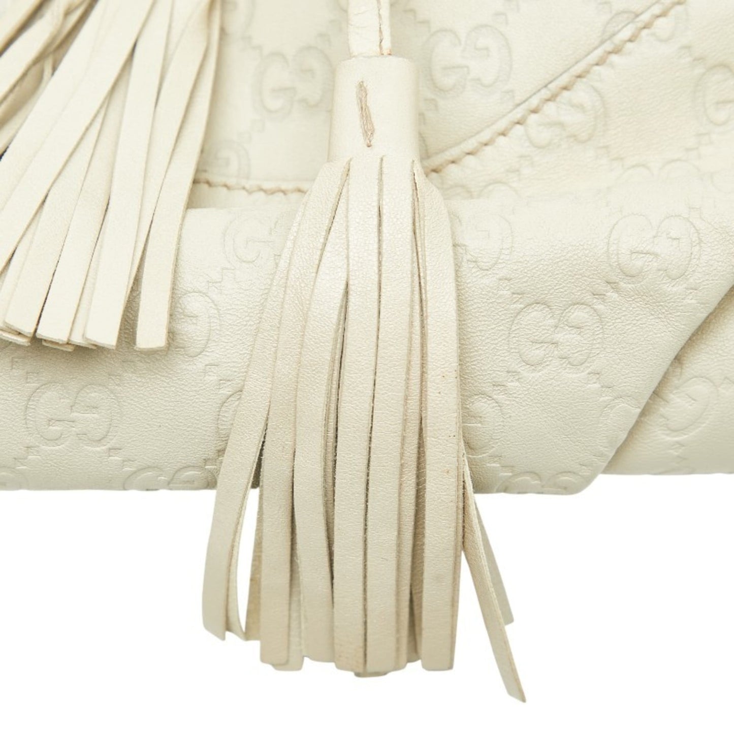 Gucci Ivory White Leather Shoulder Bag ( )