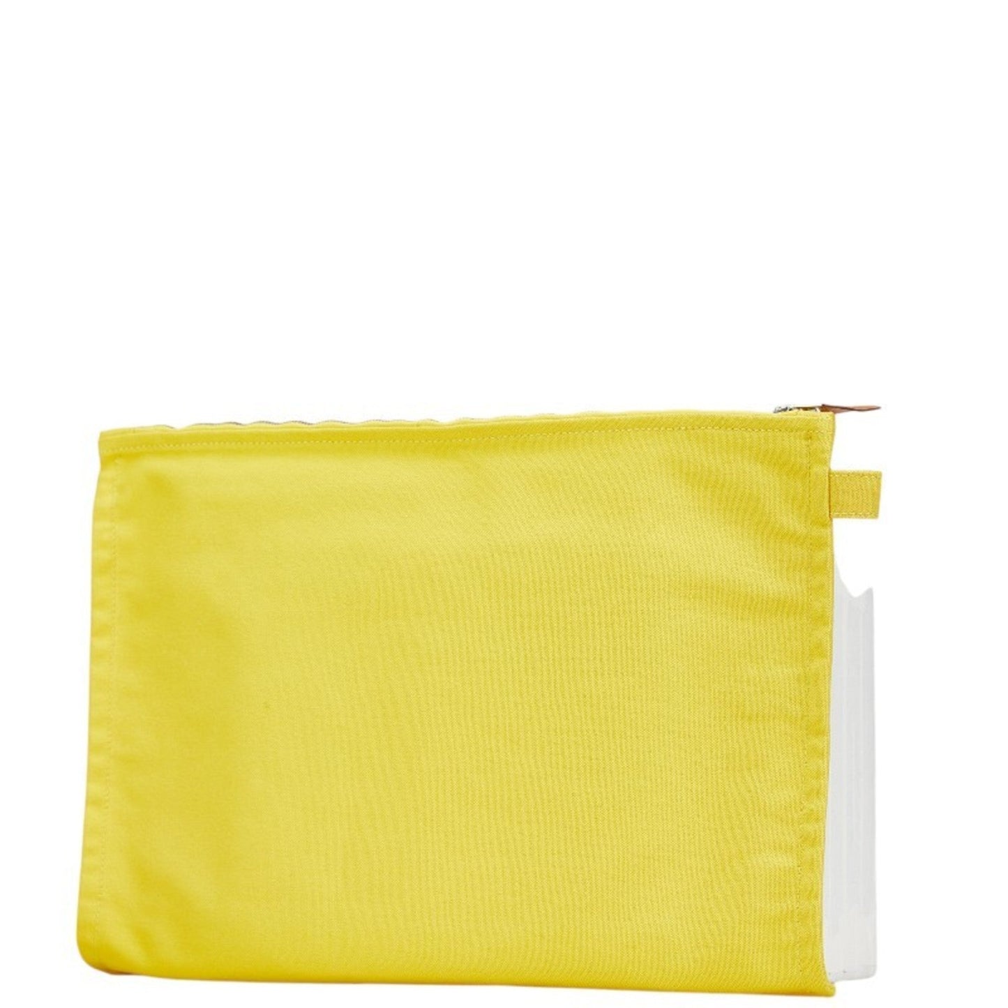 Hermes Yellow Cotton Pouch ( )
