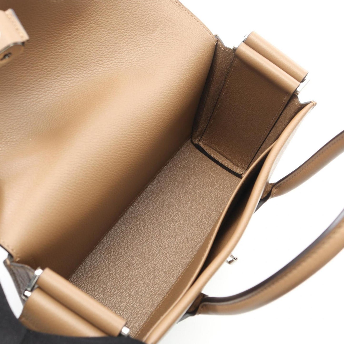 Hermes Brown Leather Handbag ( )