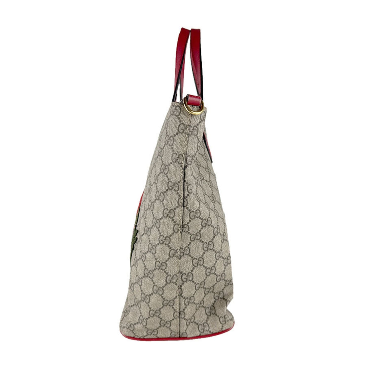 Gucci Brown Red Color Gg Supreme Handbag Shoulder Bag ( )