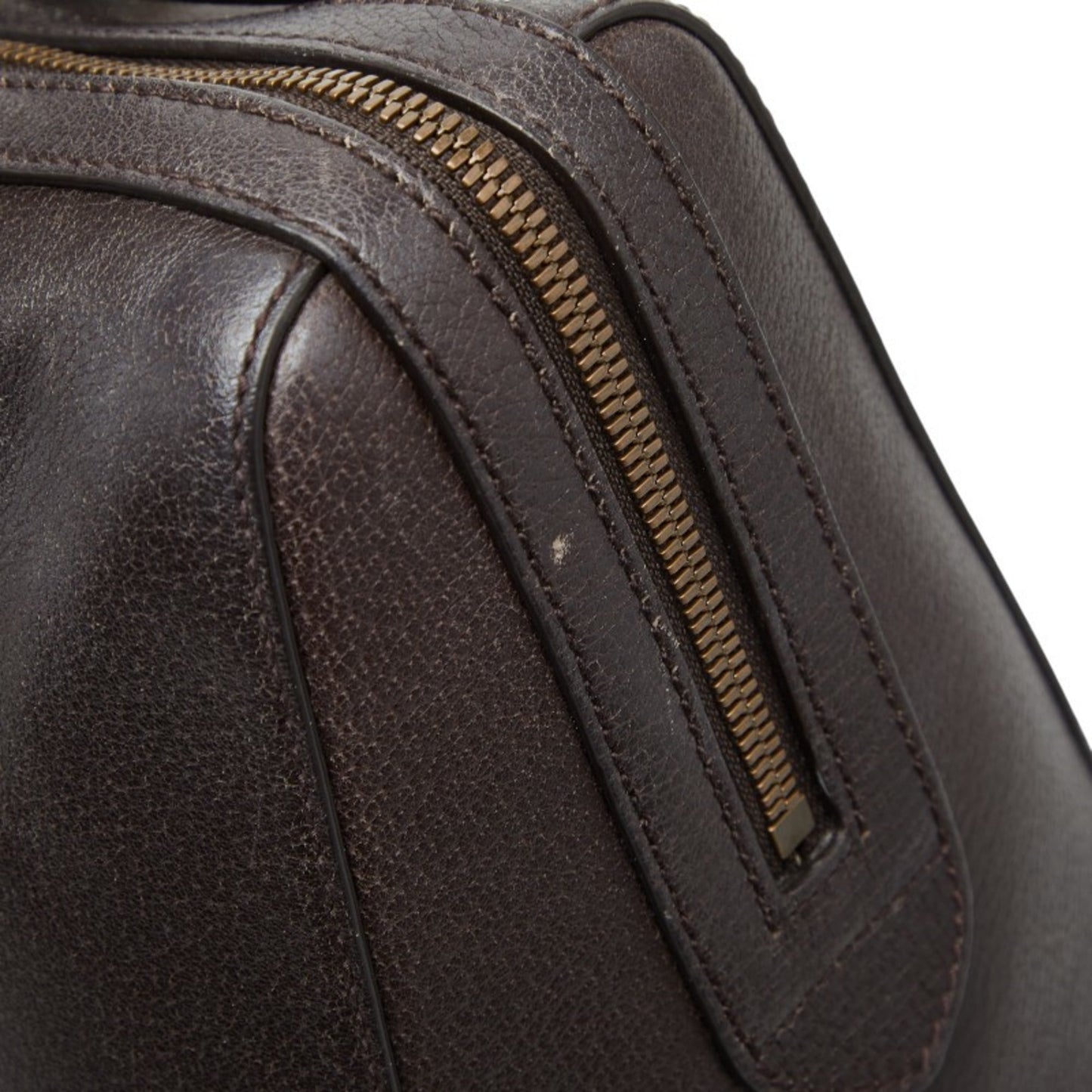 Gucci Brown Leather Boston Bag Shoulder Bag ( )