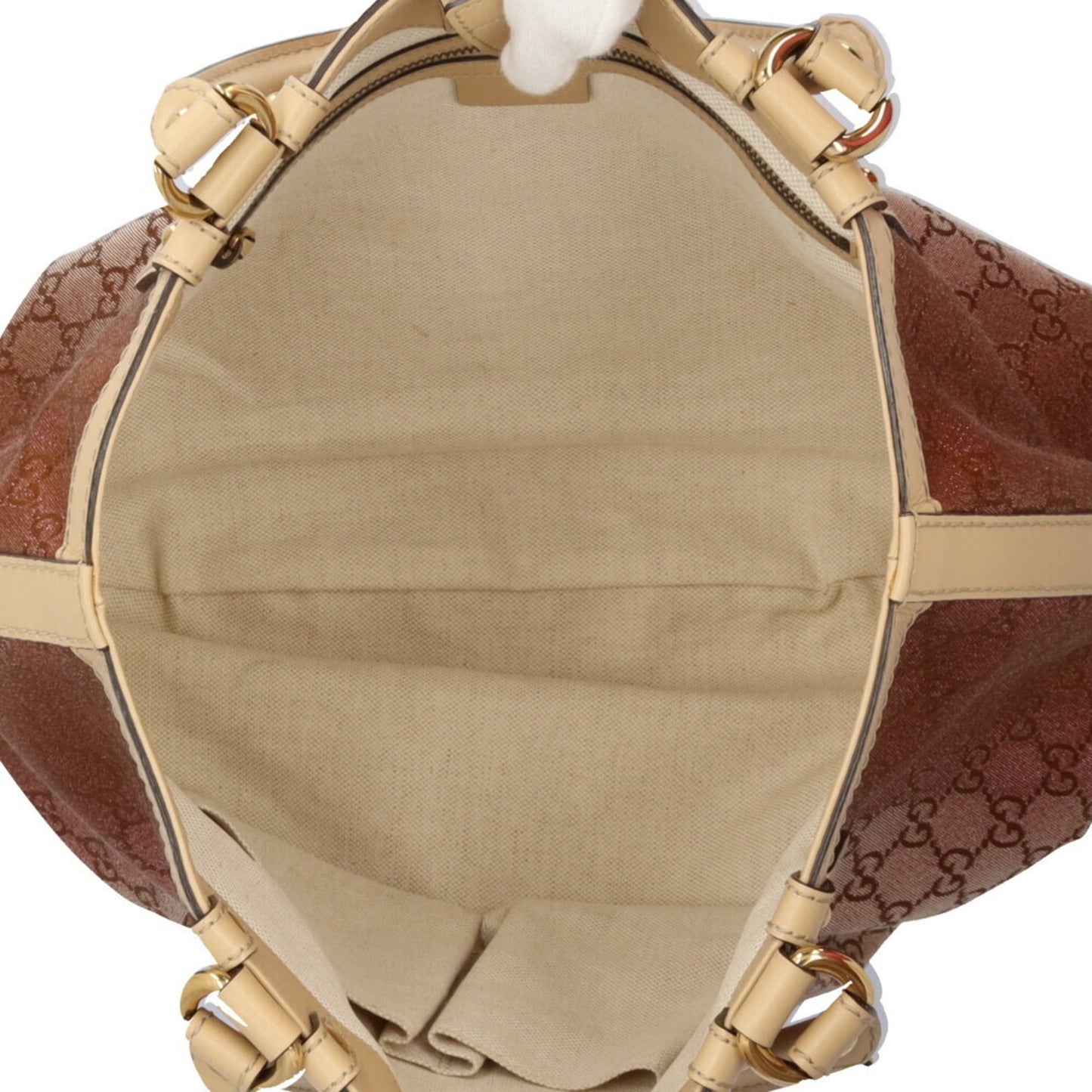 Gucci Beige Gg Canvas Handbag ( )