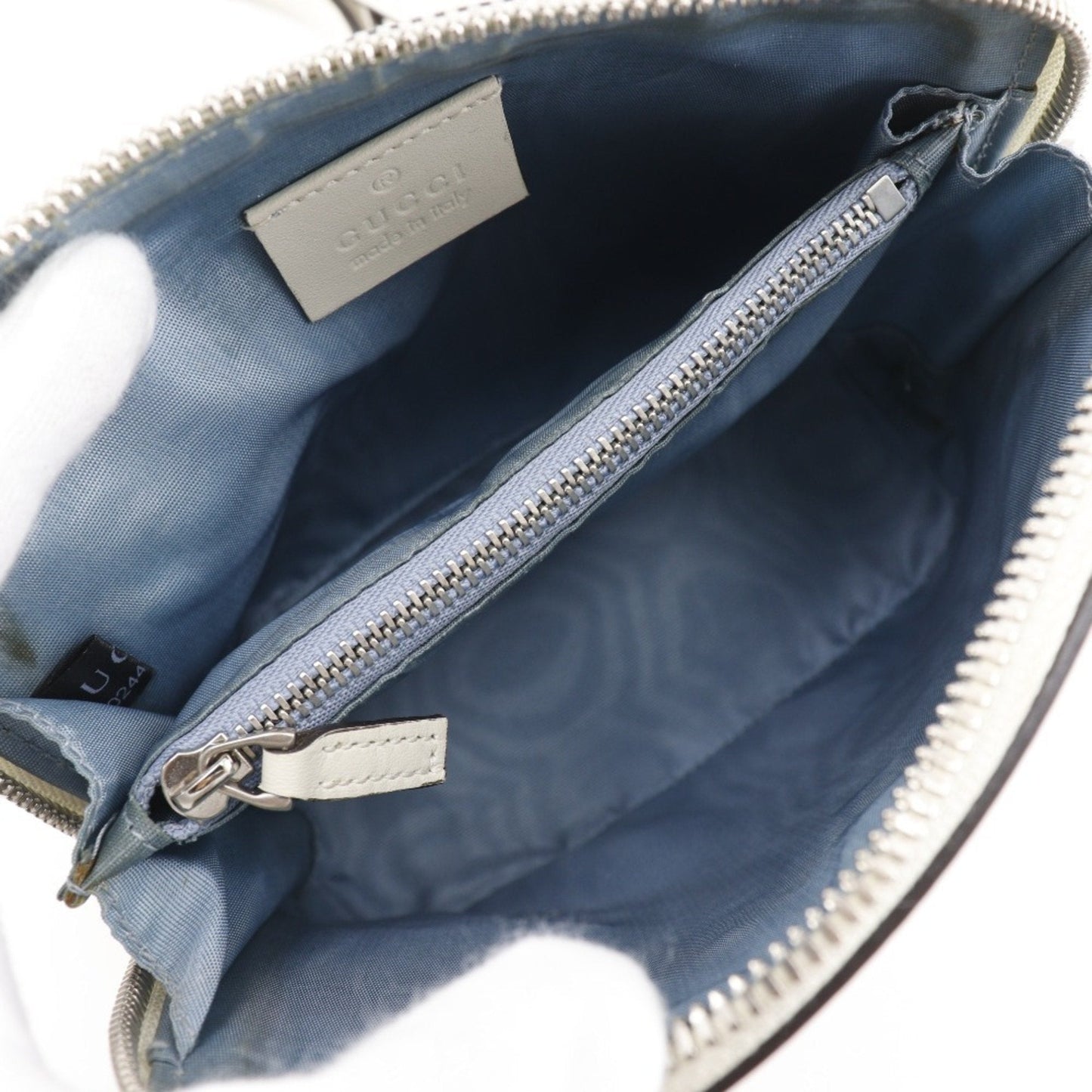 Gucci White Leather Shoulder Bag ( )