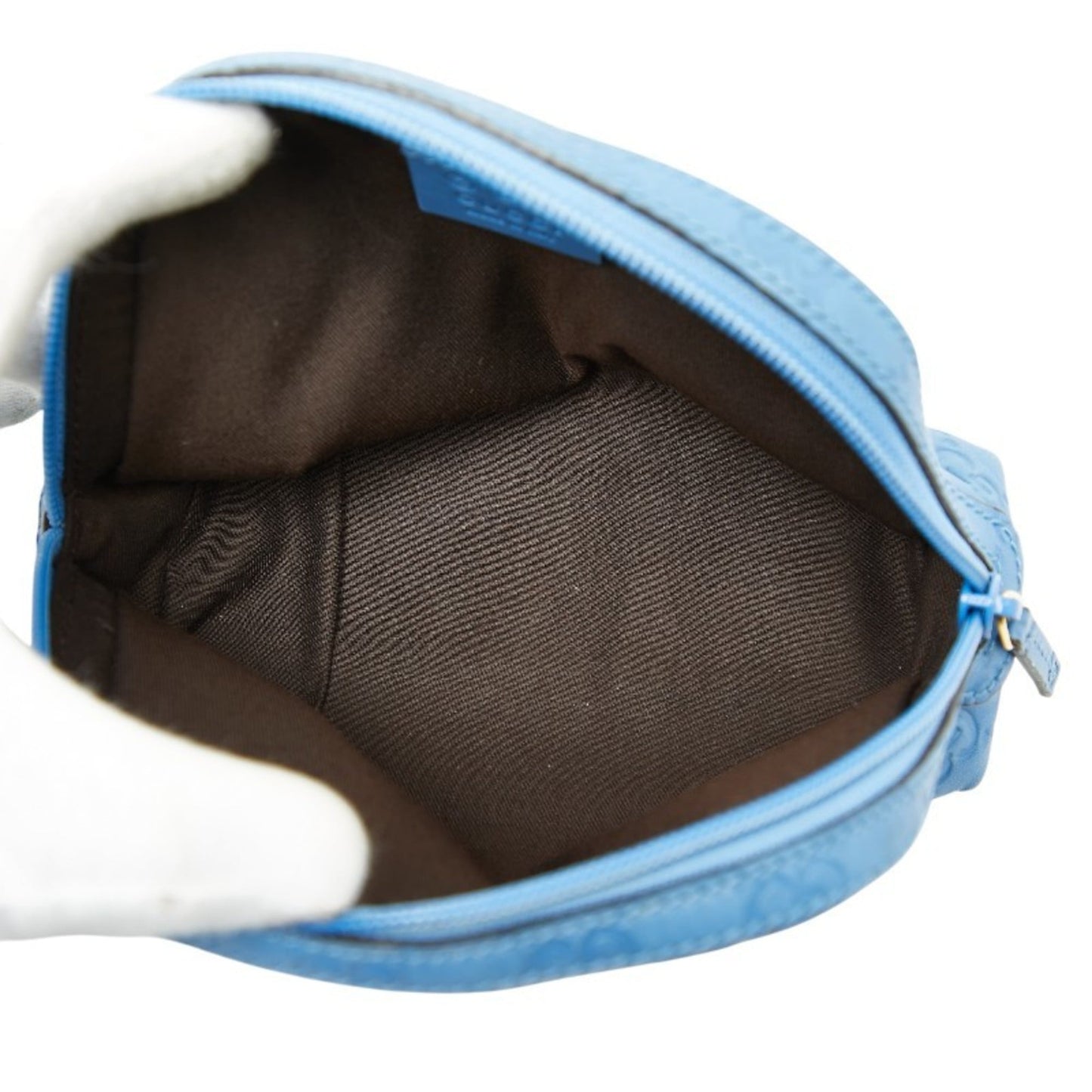 Gucci Blue Leather Pouch ( )