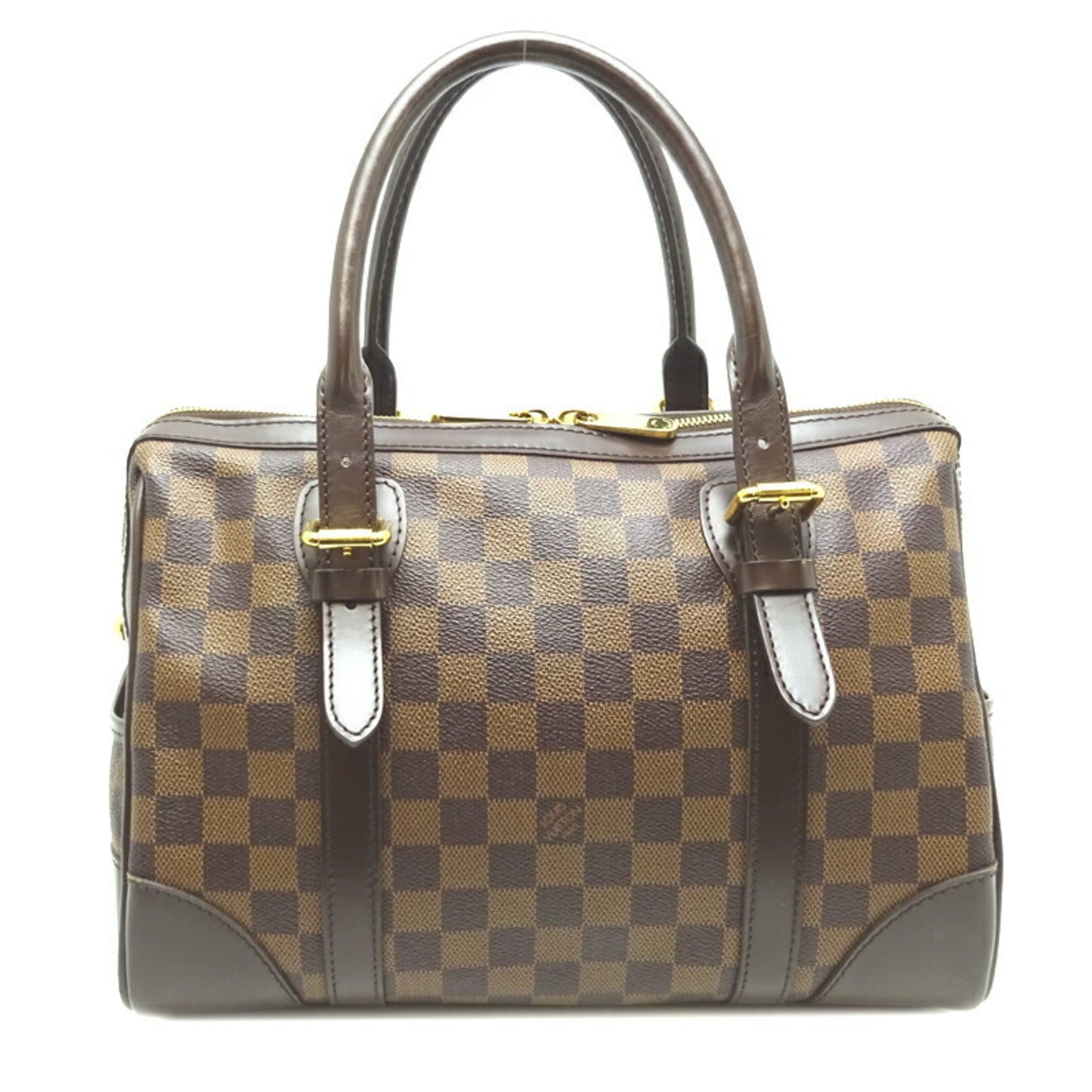 Louis Vuitton Berkeley Ladies Handbag Damier Ebene (Brown)