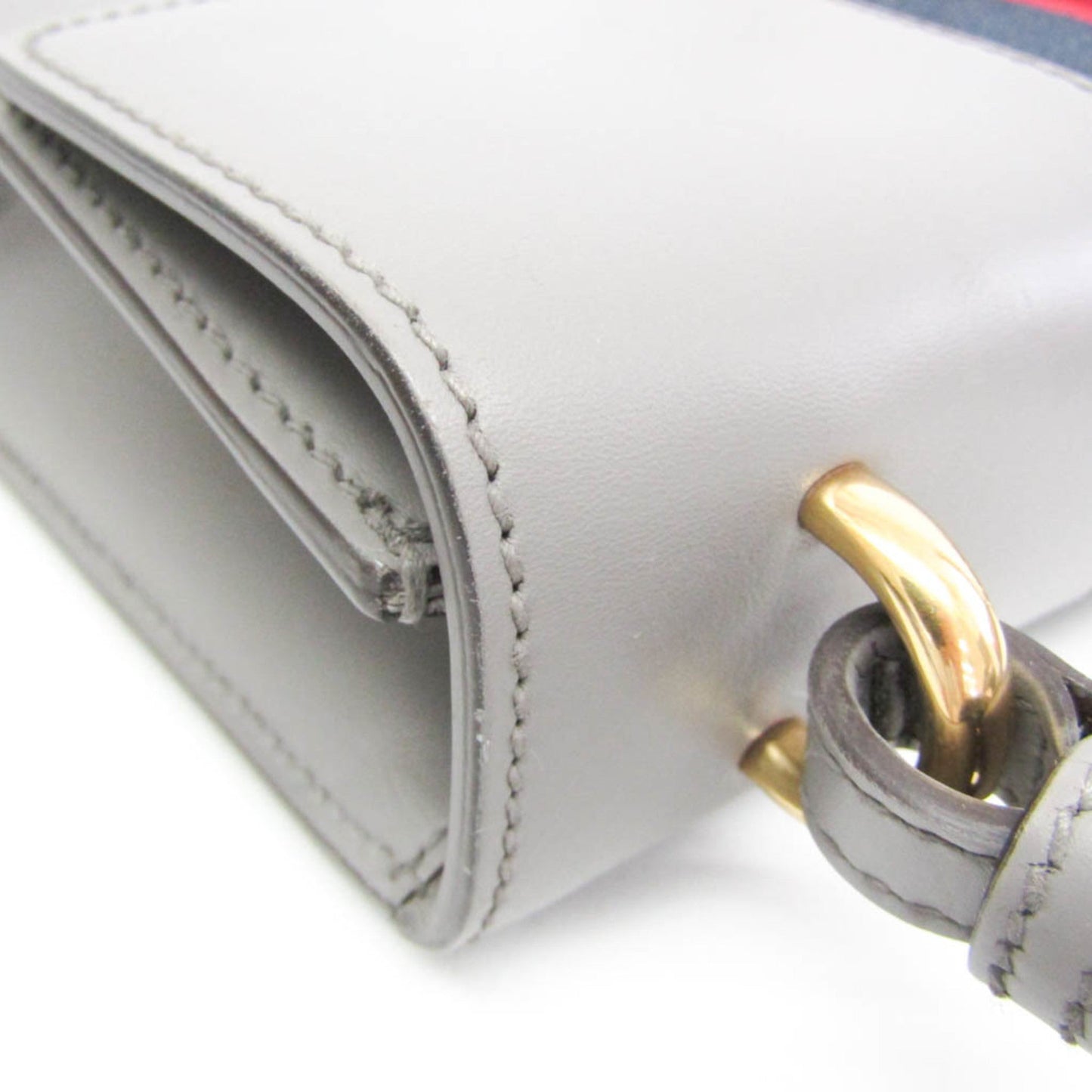 Gucci Gray Leather Shoulder Bag ( )