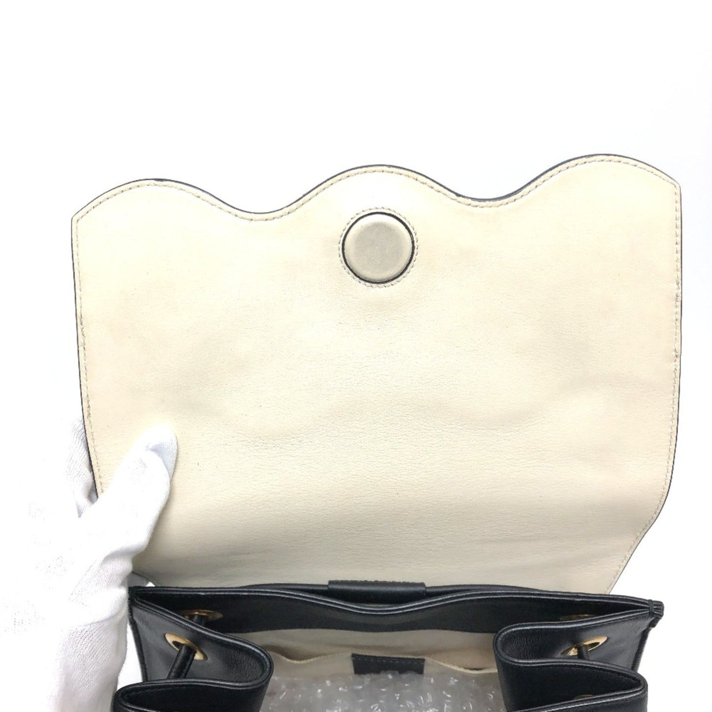Gucci Black Leather Backpack ( )