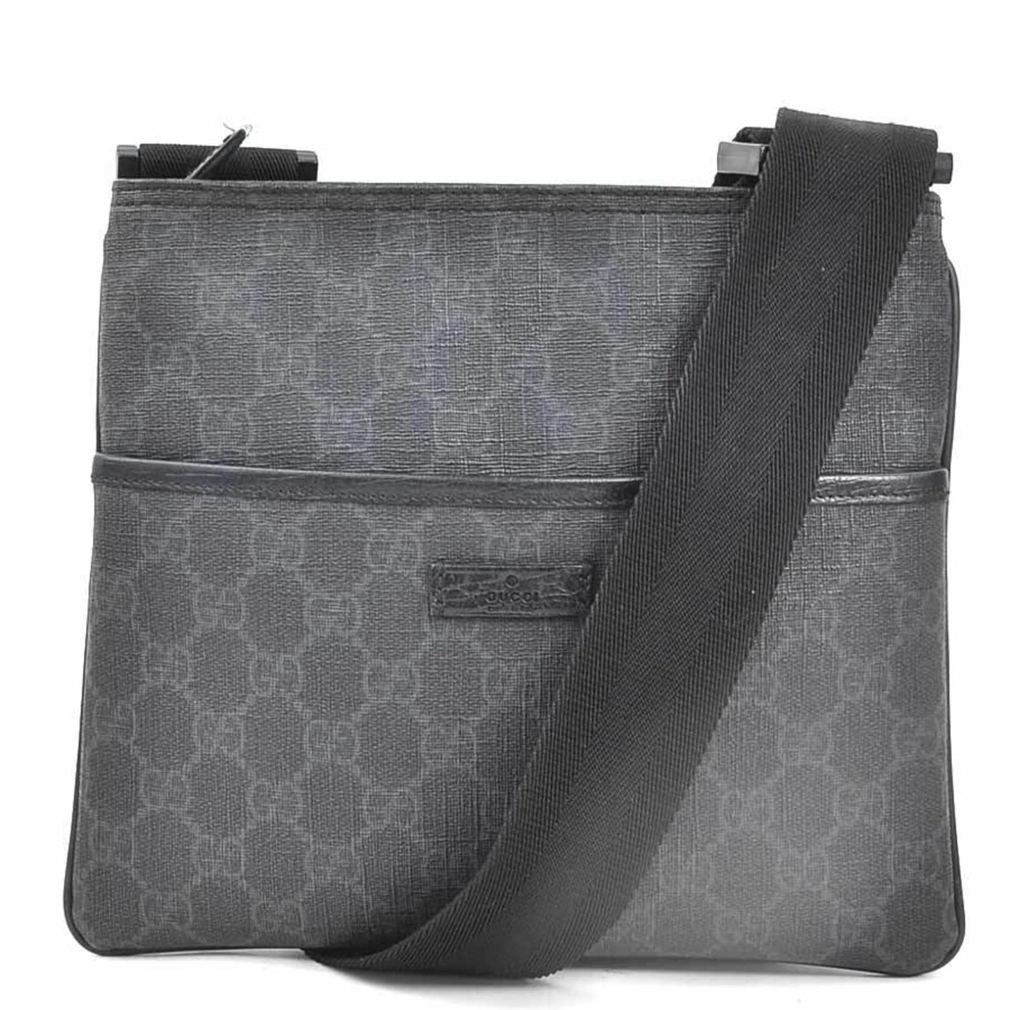 Gucci Black Gg Supreme Shoulder Bag ( )