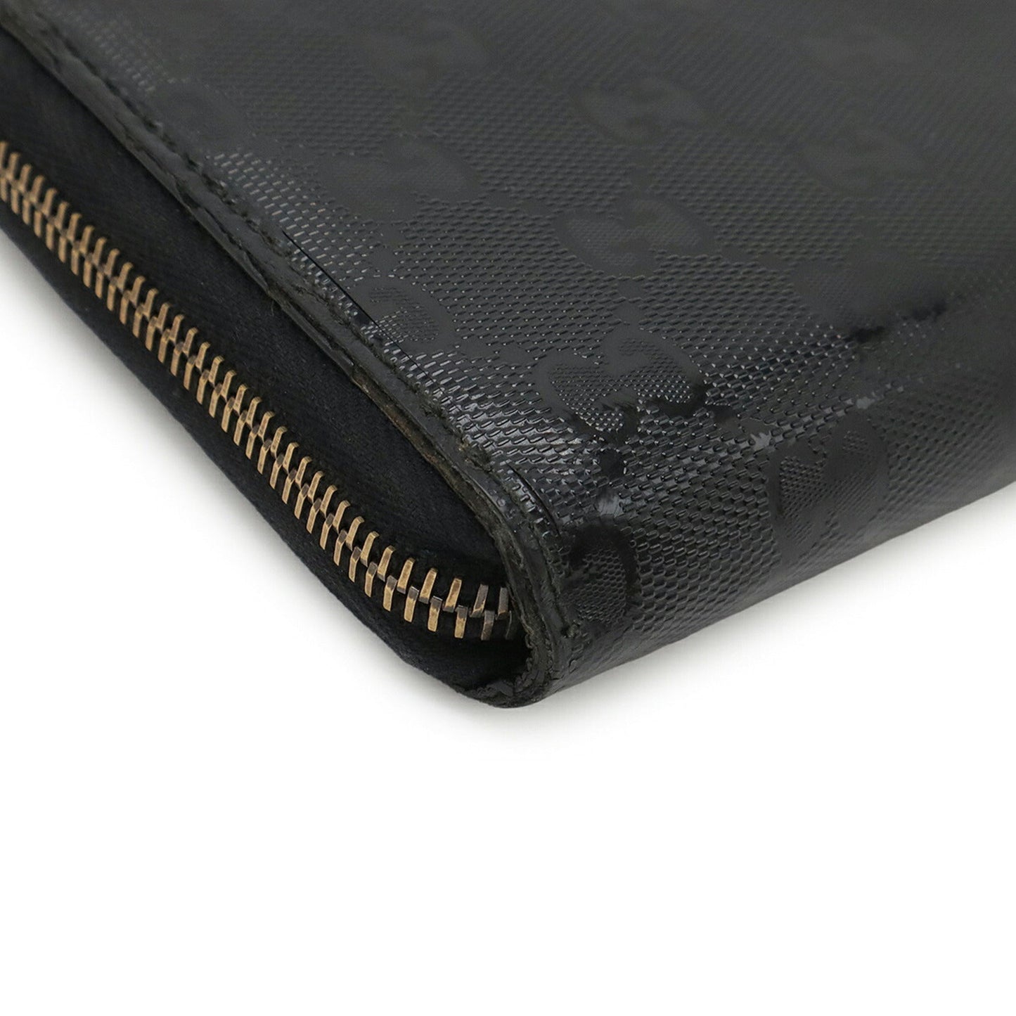 Gucci Black Pvc Long Wallet (Bi-Fold) ( )