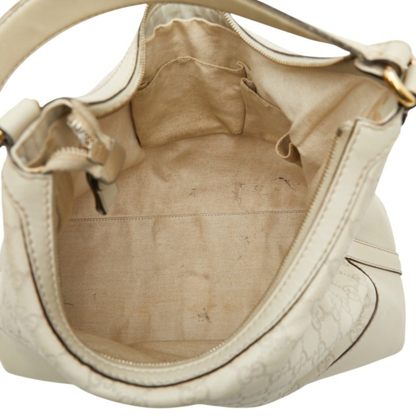 Gucci Guccissima White Leather Tote Bag ( )