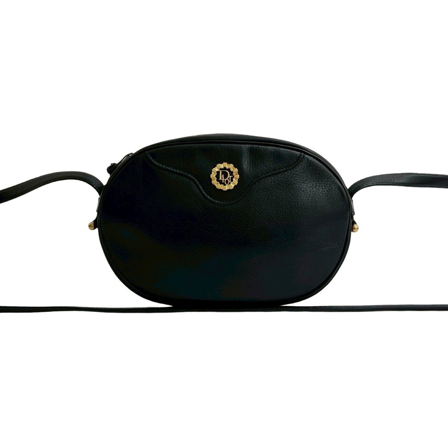 Christian Dior Black Leather Pochette Shoulder Bag ()