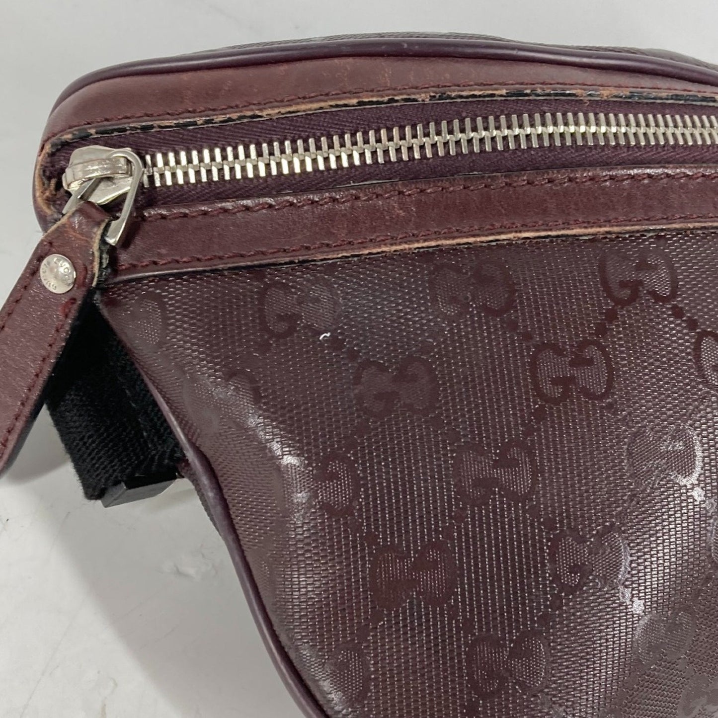 Gucci Purple Pvc Leather Shoulder Bag Sling Bag ( )