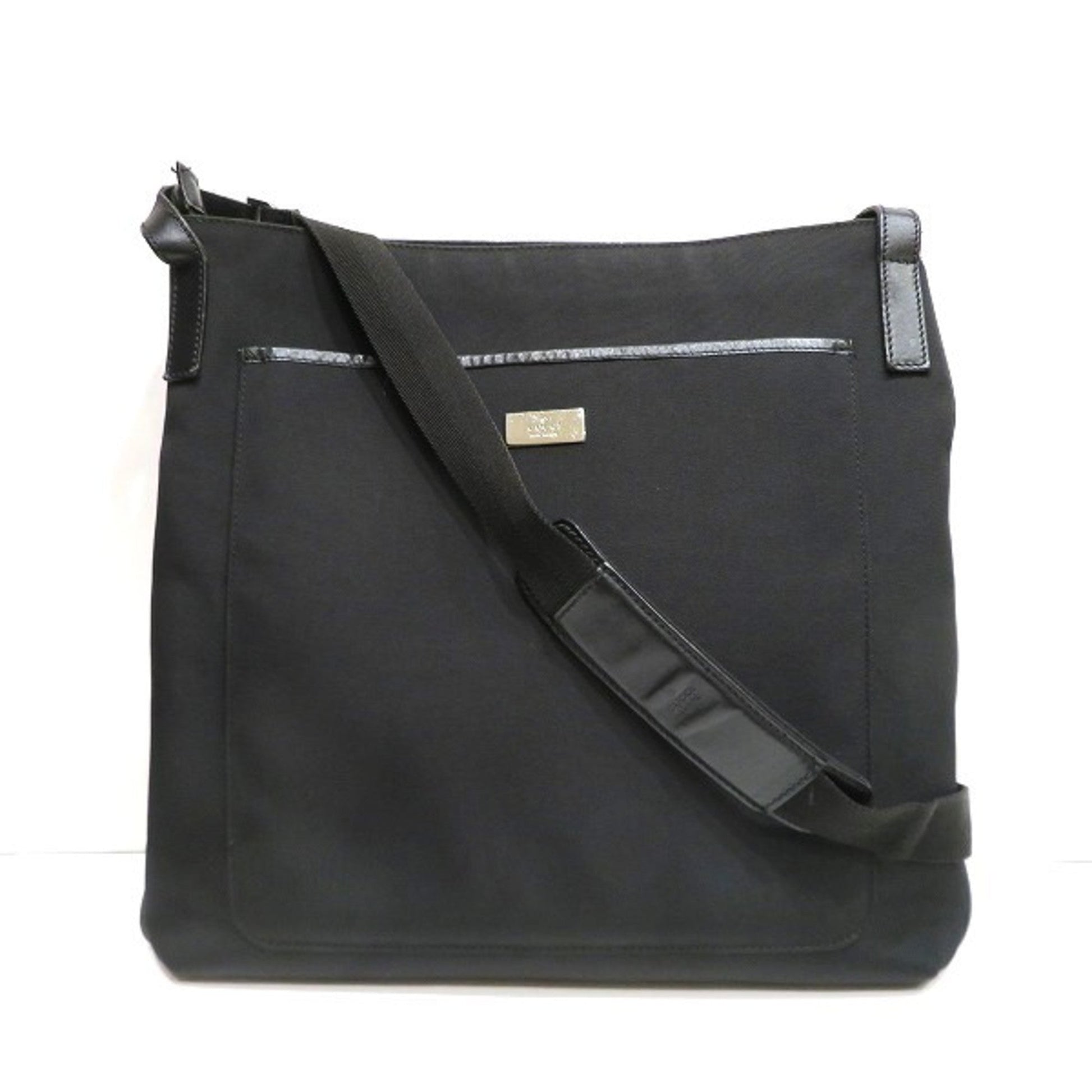 Gucci Leather Canvas Shoulder Bag