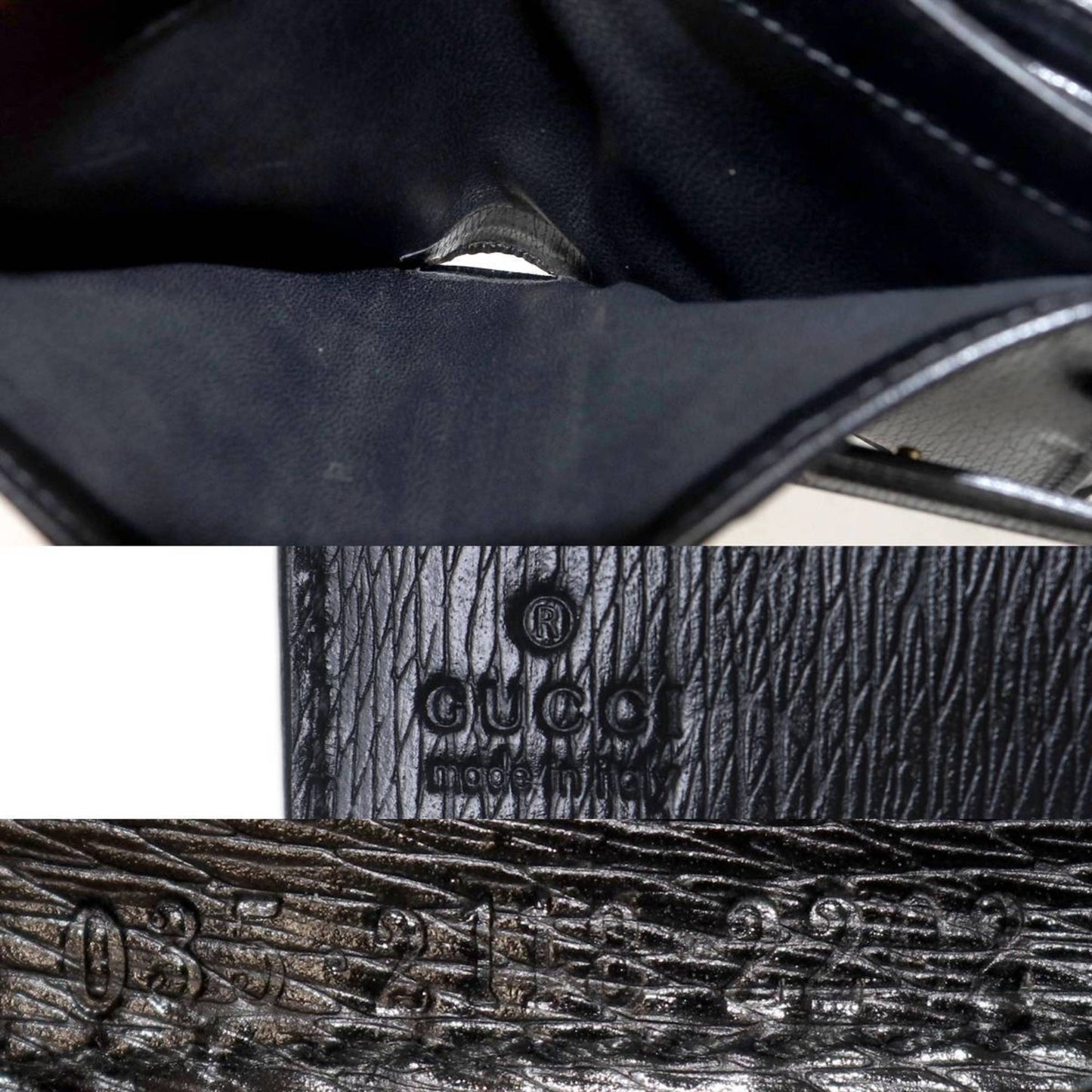 Gucci Black Wallet (Tri-Fold) ( )
