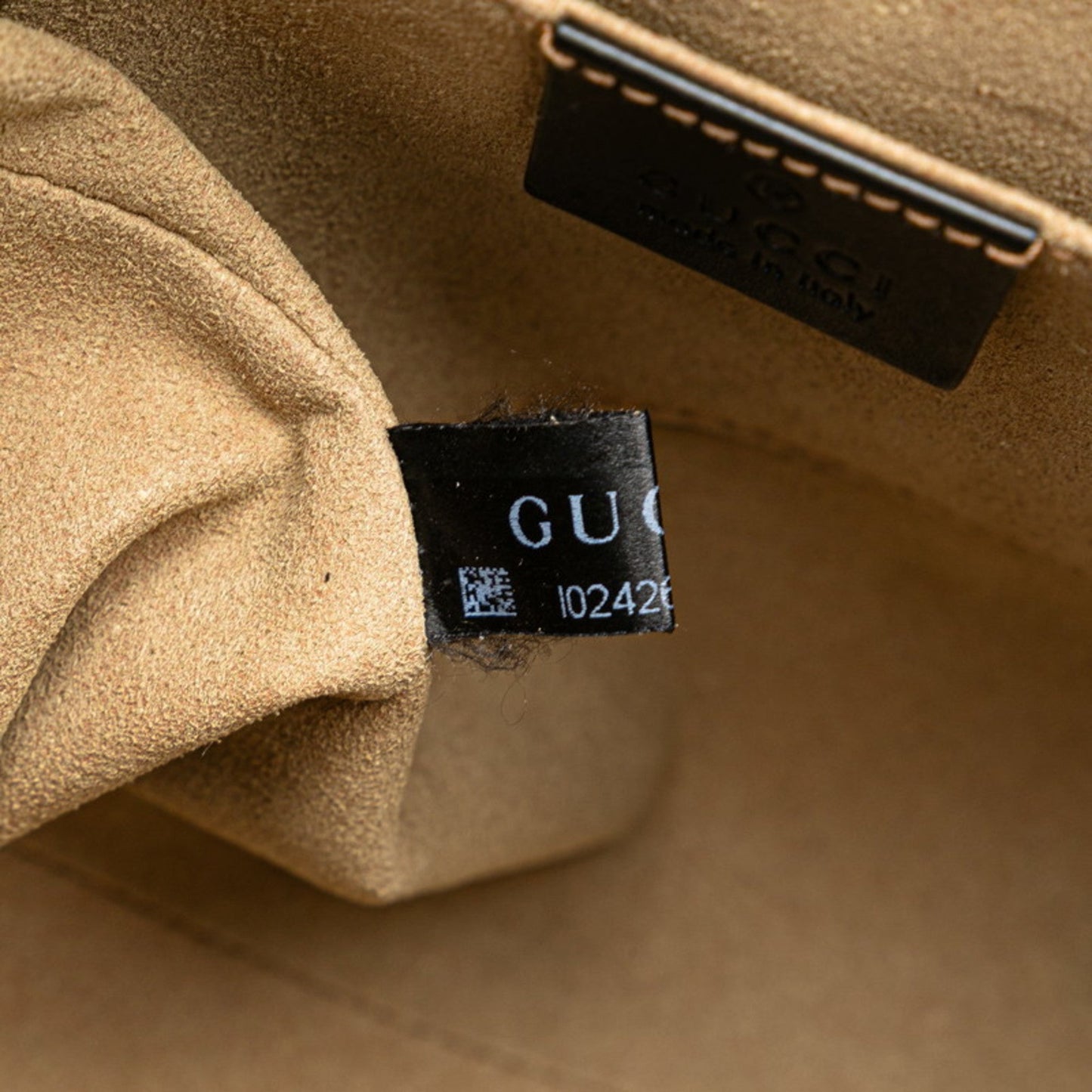 Gucci Beige Black Brown Pvc Leather Backpack ( )