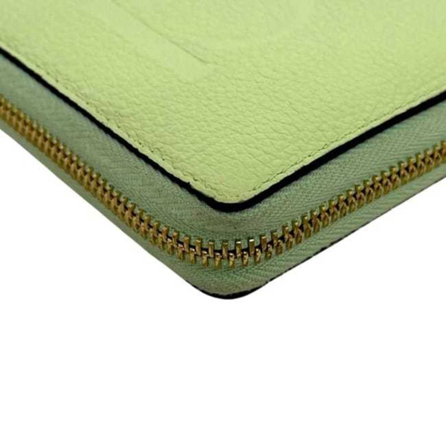 Gucci Light Green Leather Long Wallet (Bi-Fold) ( )