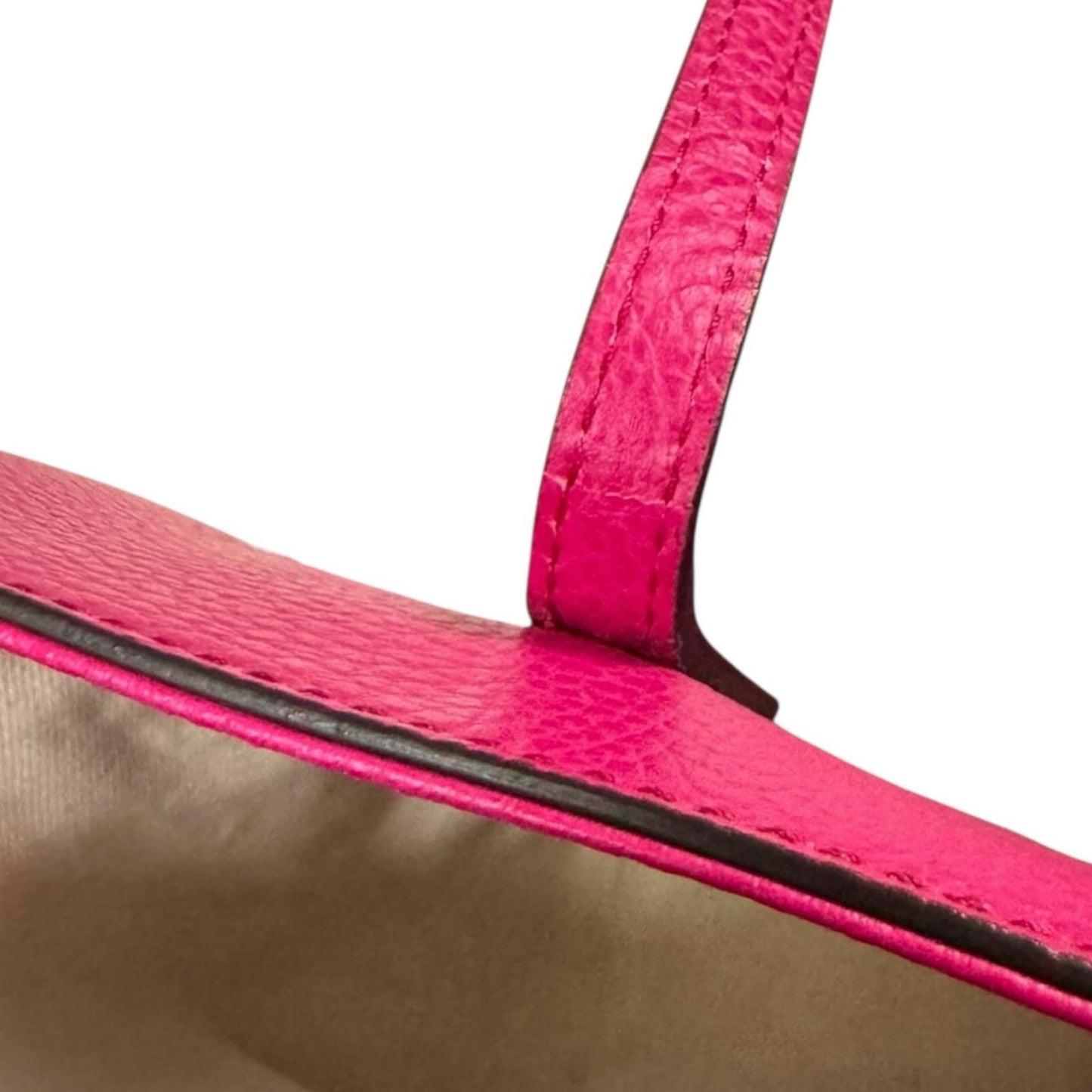 Gucci Gucci Swing Pink Leather Tote Bag ( )