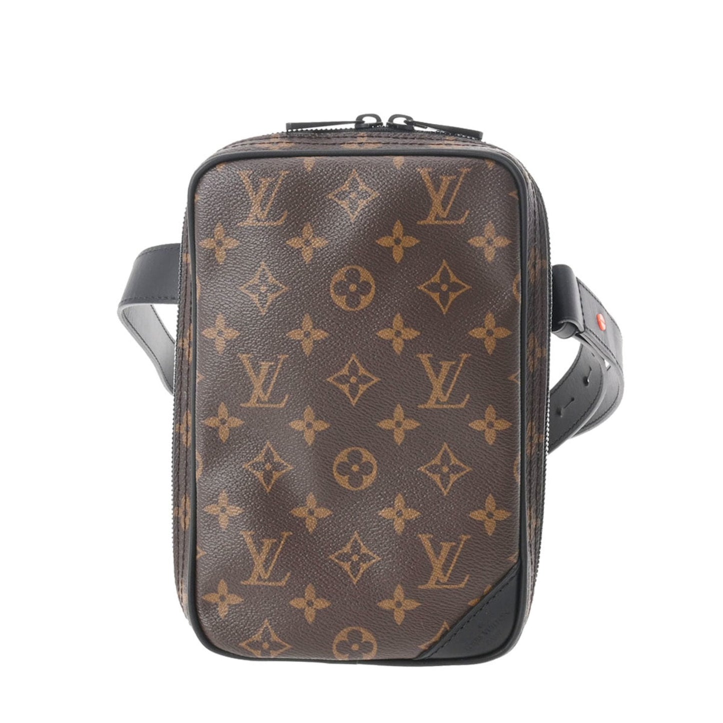 LOUIS VUITTON Monogram Solar Ray Utility Side Bag Brown Men's Canvas Waist