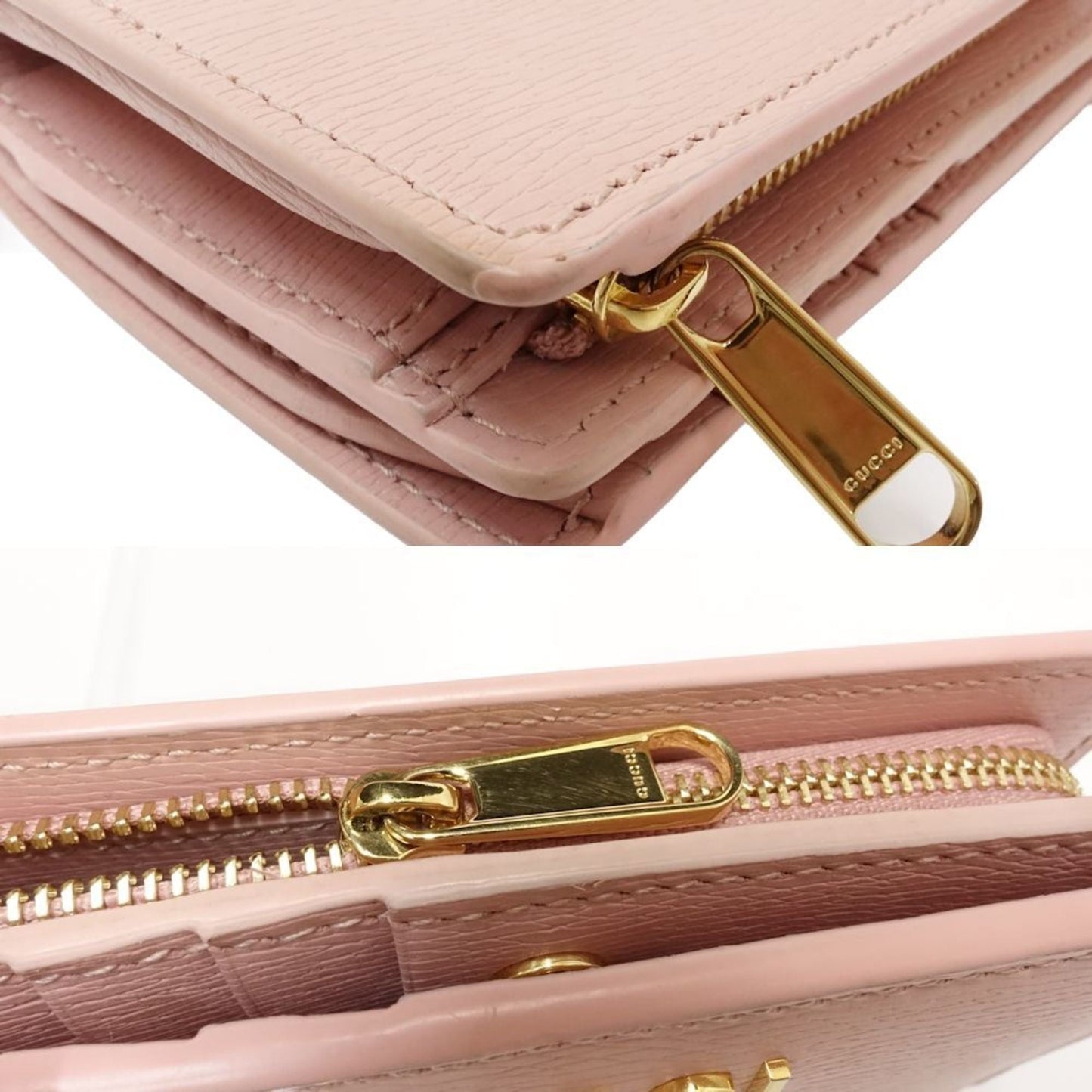 Gucci Pink Leather Wallet (Bi-Fold) ( )