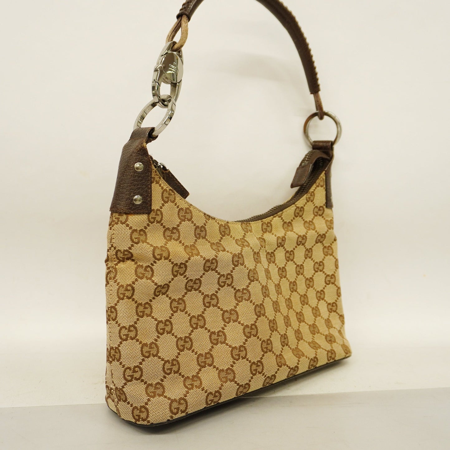 GUCCI Auth  GG Canvas Shoulder Bag 115002 Women's Shoulder Bag Beige,Brown