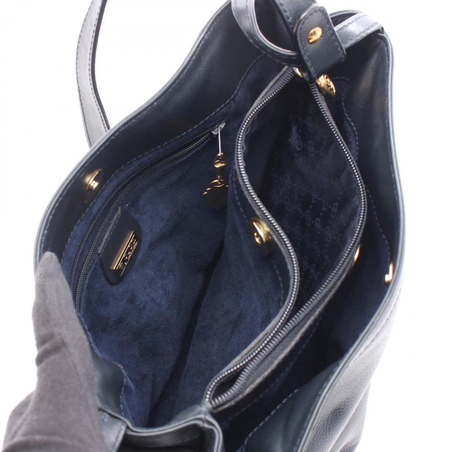 Gucci Navy Leather Shoulder Bag ( )