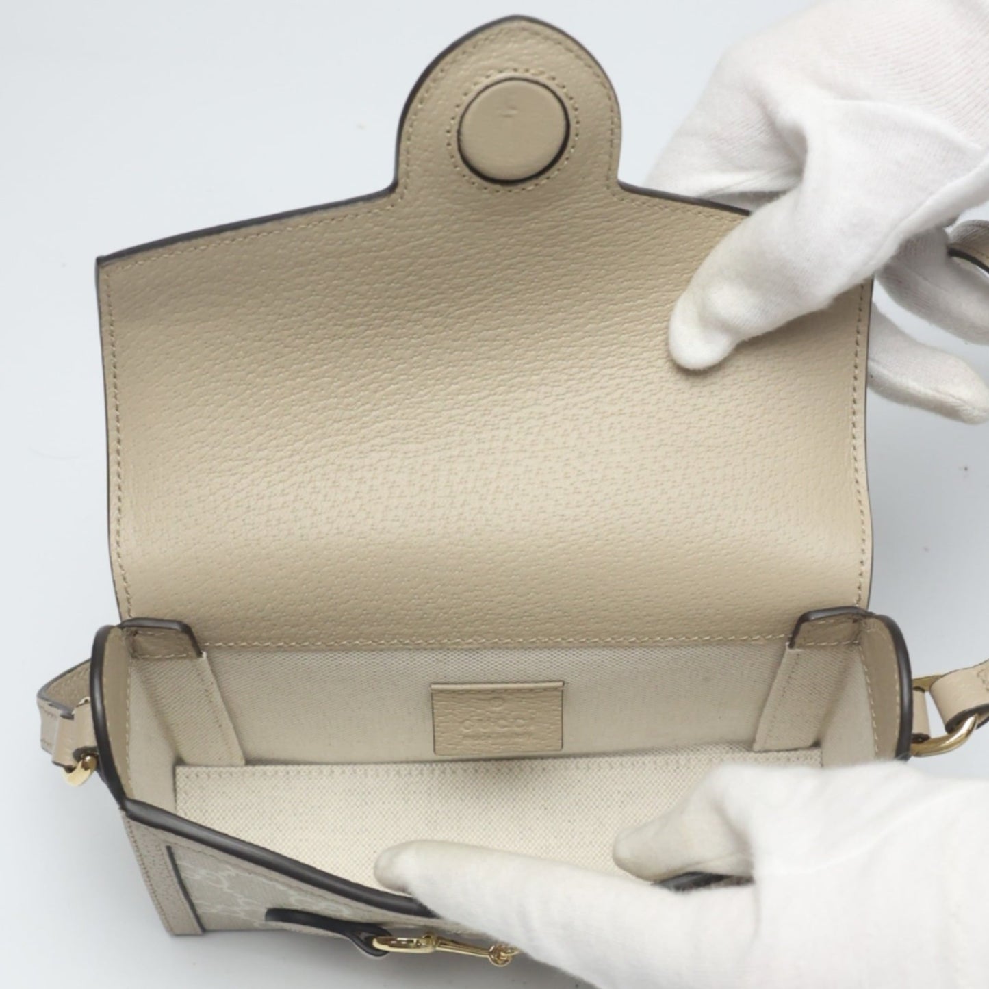 Gucci Beige Pvc Shoulder Bag ( )
