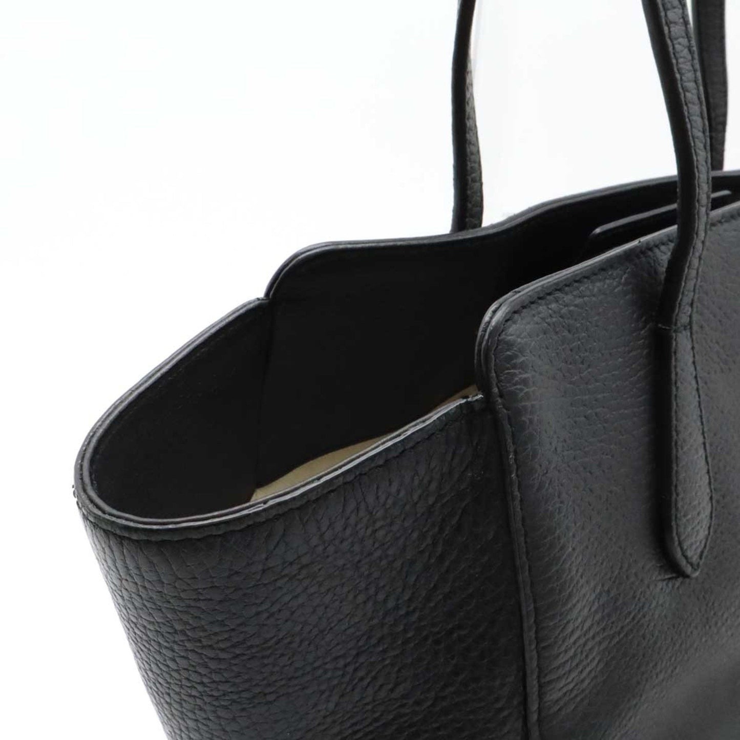 Gucci Gucci Swing Black Leather Shoulder Bag Tote Bag ( )